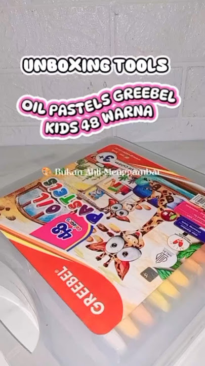 Download lagu UNBOXING TOOLS OIL PASTELS GREEBEL KIDS 48 WARNA #greebel #oilpastel #crayon #unboxing
