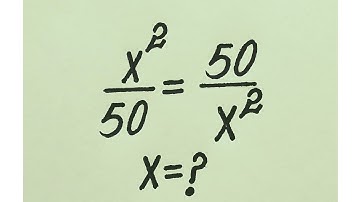 A Very Nice Algebra Problem l International Olympiad Mathematics l x=?