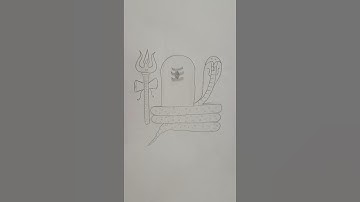 Quick and easy simple mahadev drawing with mahadev shivling drawing #drawing #art #shorts