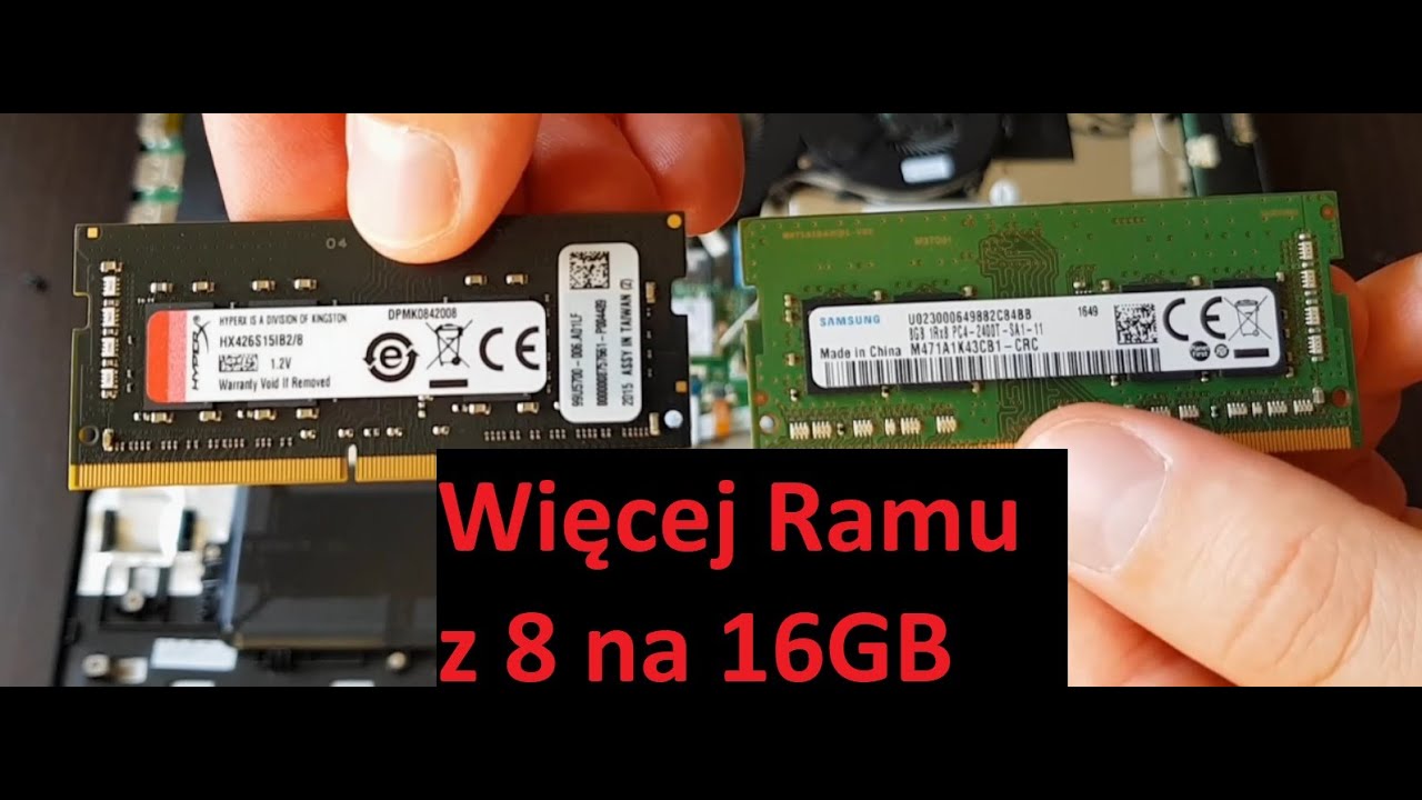 Laptop Lenovo - wymiana pamięci Ram z 8 na 16GB! Chromy, Rendery i dwie  różne pamięci? - YouTube