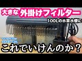 安価な器具で100L水草水槽作る【デカい外掛けフィルター】で立ち上げ　第3話