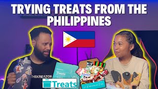 TRYING INTERNATIONAL TREATS FROM THE PHILIPPINES! | SHOULD WE DO AN ASMR UNBOXING NEXT?! 👀🤫
