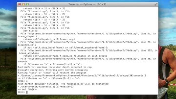 Debugging Python with pdb at the command line