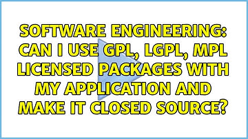 Can I use GPL, LGPL, MPL licensed packages with my application and make it closed source?