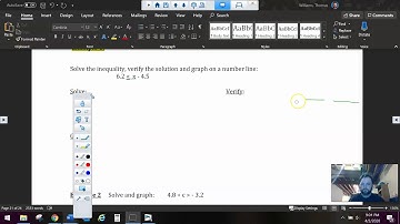 6.4 Solving Linear Inequalities using addition and subtraction
