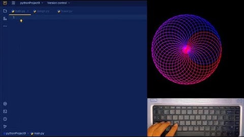 ASMR Programming - Color Spiral using Python - No Talking