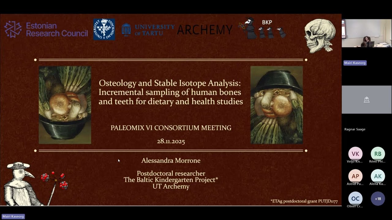 Osteology and SIA for dietary and health studies. Alessandra Morrone