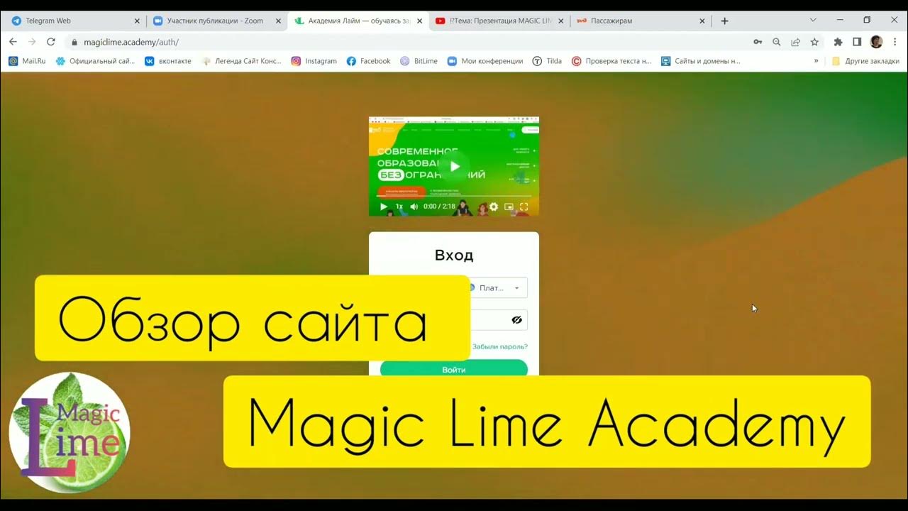 Обзор сайта Magic Lime Academy / маркет-плейс цифровых продуктов ...