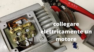 electrically connect a threephase asynchronous motor