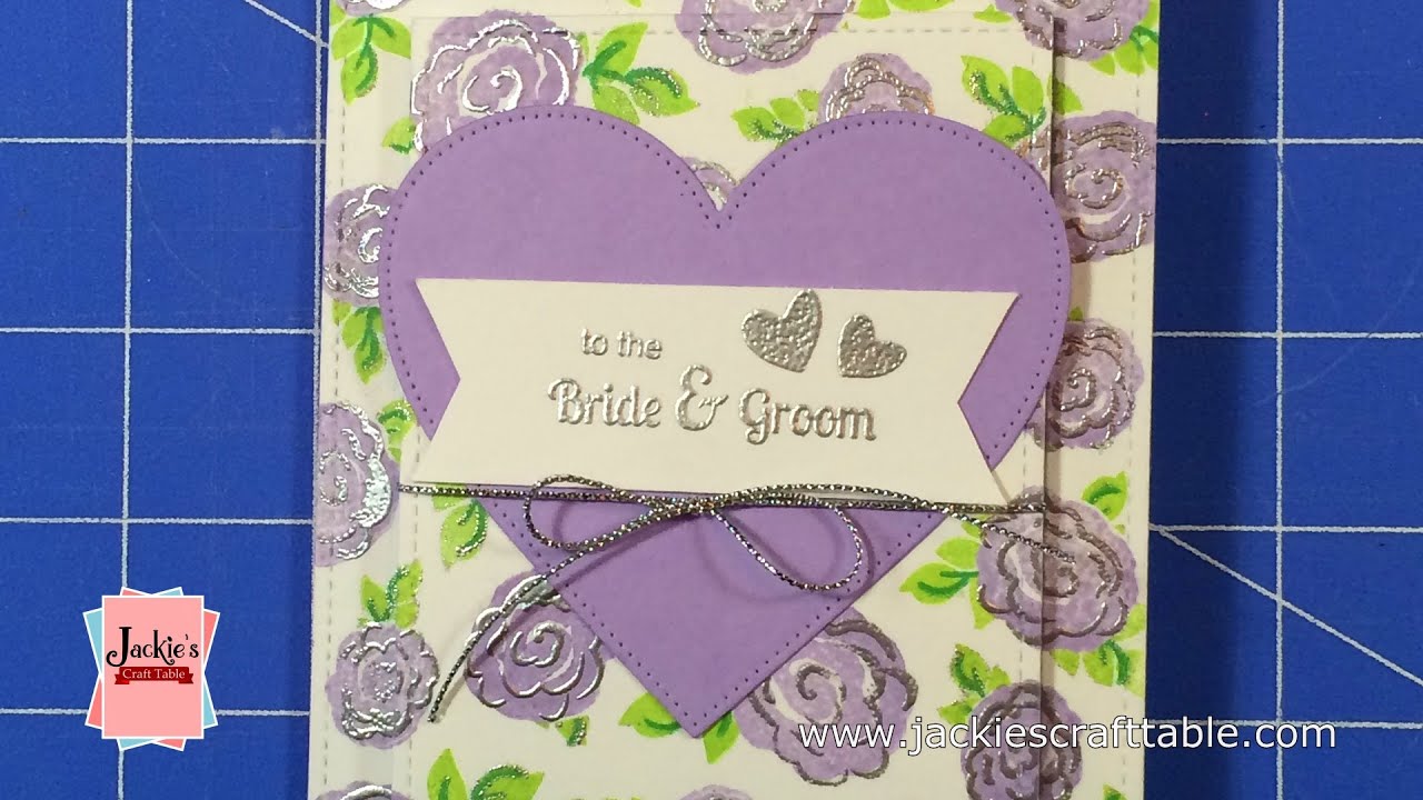 Elegant Wedding Card - Heat Embossed - YouTube
