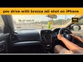 PoVdrive drezza shot on iPhone | BREZZA | CARS | 4K | DJI ACTION 5 PRO |#automobile #pov #cartok
