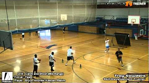 Catch and Shoot [Mid-Range] (Team): Goalrilla G Trainer Basketball Drill