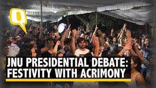 At JNU Presidential Debate, Festivity & Acrimony Go Hand in Hand | The Quint