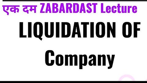 LIQUIDATION OF COMPANIES Liquidator Statement TYBCOM sem 6/TYBAF SEM 5 CA CS UNIVERSITY SOLUTION