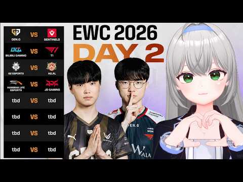 🔴 EWC 2026 - League of Legends - DAY 2 COSTREAM ( •̀ ω •́ )✧