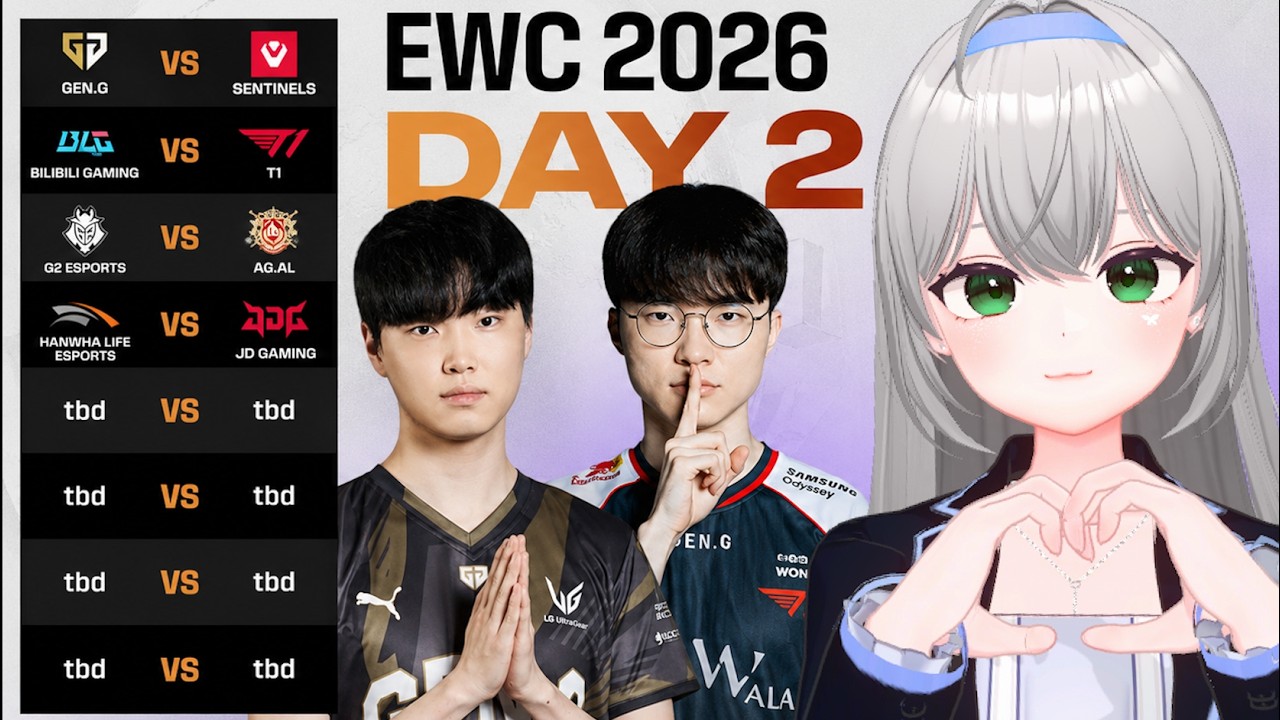 🔴 EWC 2026 - League of Legends - DAY 2 COSTREAM ( •̀ ω •́ )✧