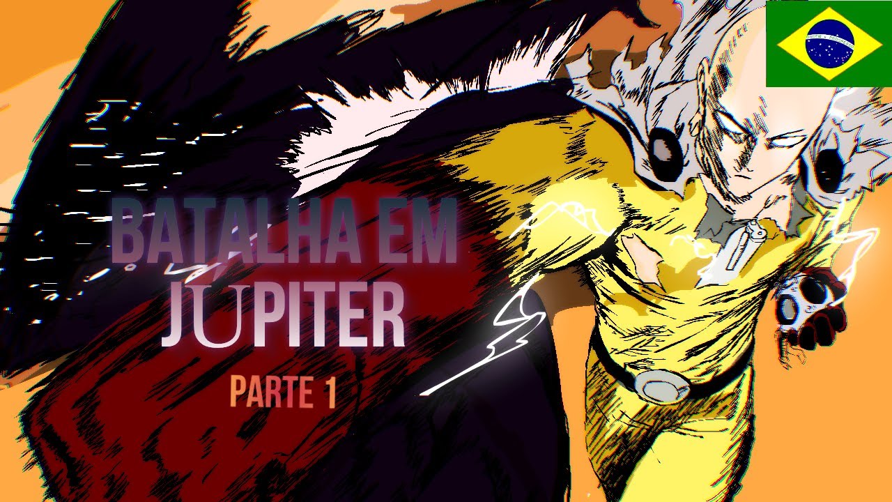 SAITAMA VS GAROU COSMICO BATALHA EM JUPITER!(PARTE 1 DUBLADO) Fan animation One  Punch Man 167 on Make a GIF