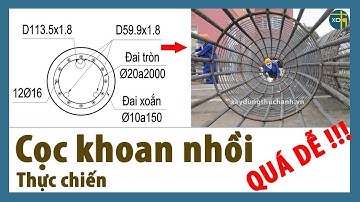 #17: Cách đọc bản vẽ và BOQ Tiên lượng Cọc khoan nhồi thực chiến chi tiết nhất | Xây Dựng Thực Hành