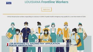 Louisiana workers can file Wednesday for 250 hazard payment
