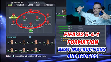 FIFA 22 - THE MOST DEFENSIVE FORMATION 5-4-1 TUTORIAL BEST TACTICS & INSTRUCTIONS HOW TO PLAY 5-4-1