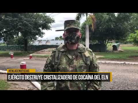 Ejército destruye cristalizadero de cocaína del ELN