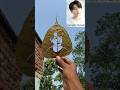 BTS Member Jungkook handmade leaf art 🌿 #shorts