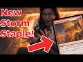 This new storm card is sick  elemental eruption storm ruby storm legacy mtg