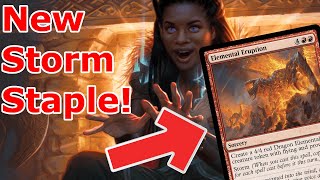 THIS NEW STORM CARD IS SICK!  Elemental Eruption Storm (Ruby Storm- Legacy MTG)