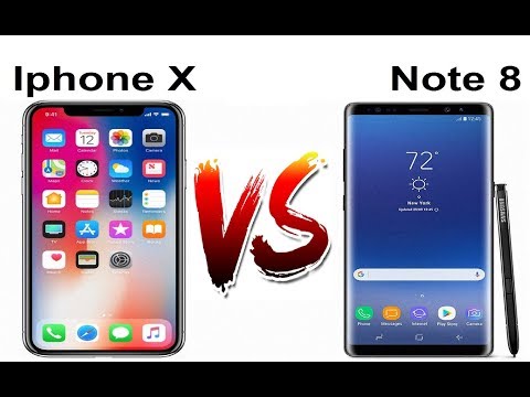 مقارنة شاملة بين Note 8 و Iphone X مواصفات وتقييمهم