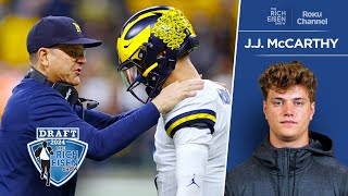 JJ McCarthy: It Was “Bitter Pill” at Times Playing in Harbaugh’s Run-First Offense | Rich Eisen Show