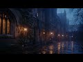 Midnight Rain on the Library Steps | 2 Hours Candlelight Piano for Deep Sleep [No Ads]