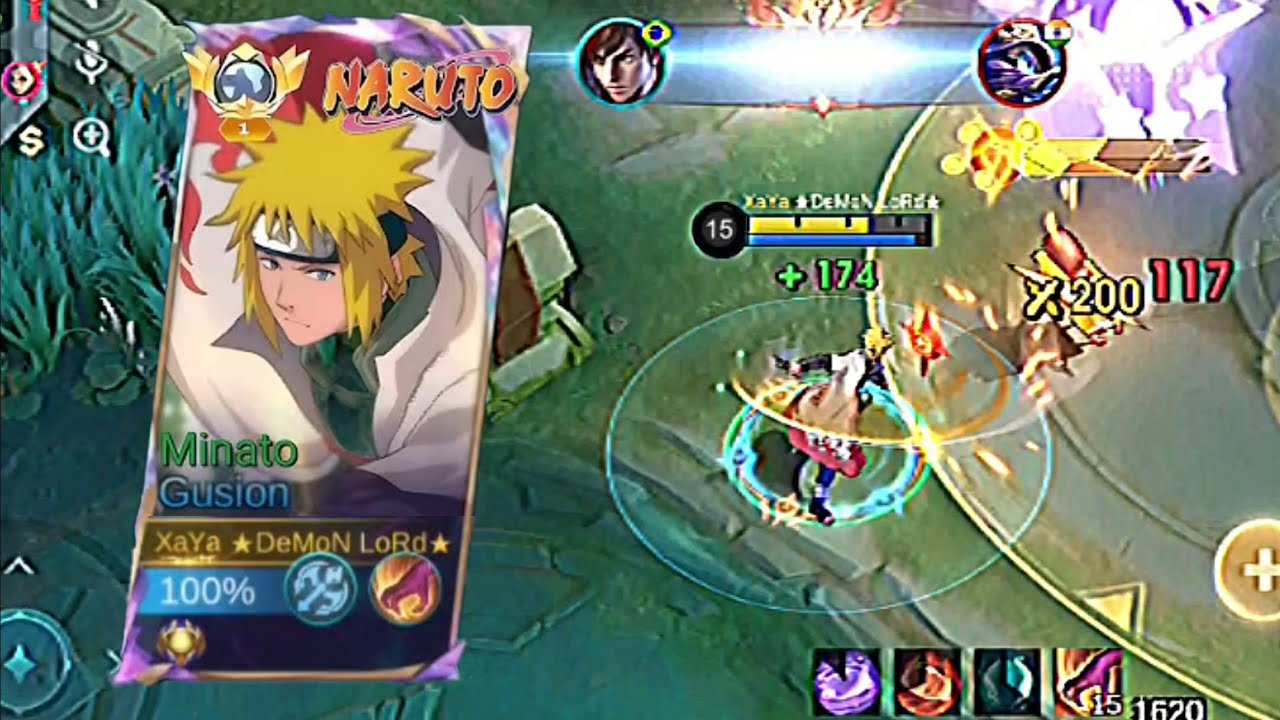 Insane Damage! Gusion Minato Namikaze Skin Erases Enemies Instantly ☠️