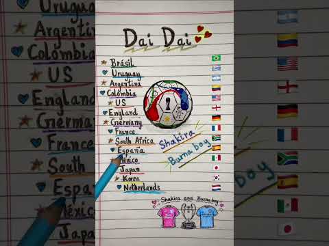 🏆⚽️ Dai Dai Football legends - Shakira & Burna boy (Lyrics)
