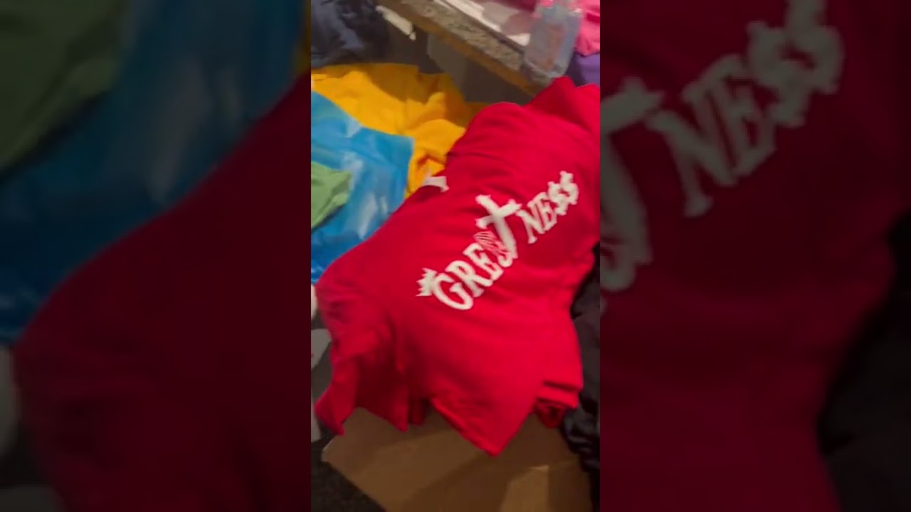 Just packaged and shipped 500 items myself … Get you a shirt or hoodie therealgreatness.com