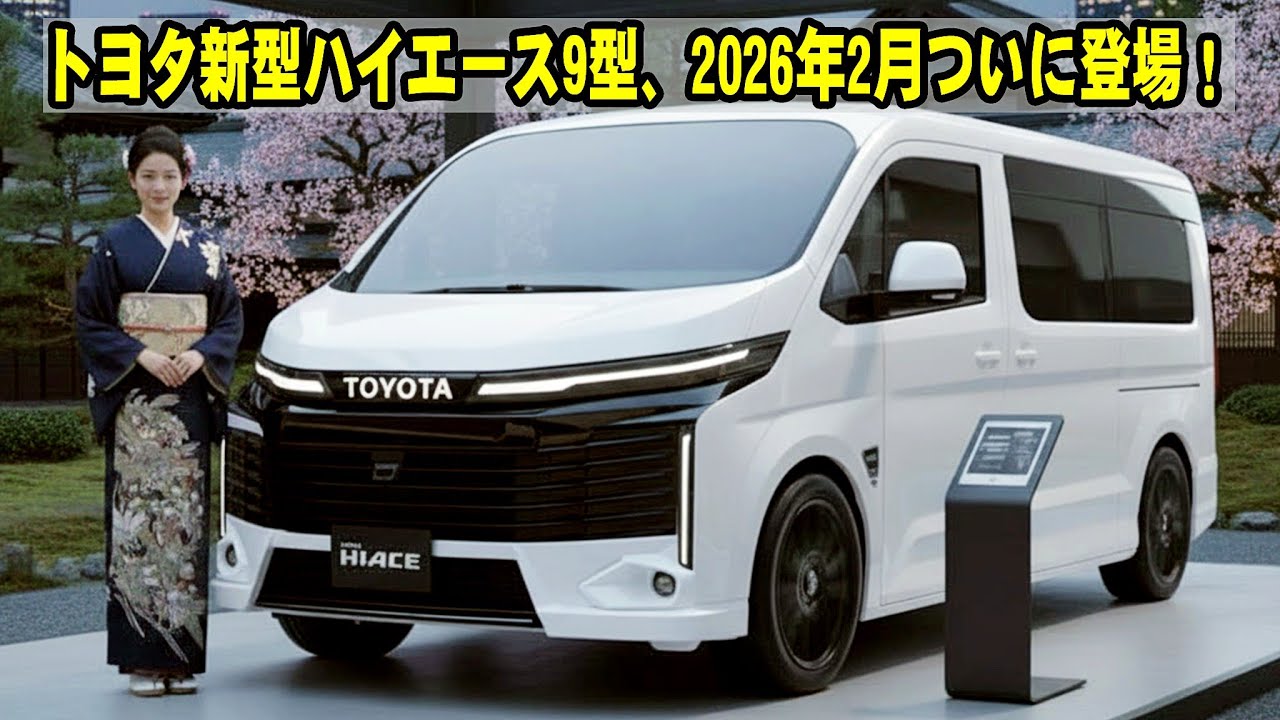 ハイエース 新車外し The new Toyota Hiace 9th generation will finally be released in