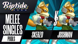 Skerzo (Fox) vs Joshman (Fox) - Riptide 2024 - Melee Singles - R2 Pools