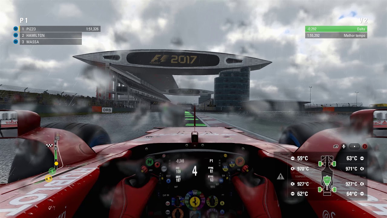 F1 2017 - CHINA- Heavy Rain - 4K - True 4K