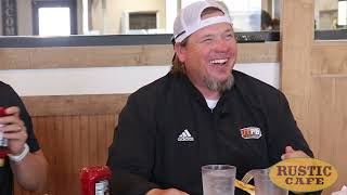 UTPB Coaches Take on 2lb Burger Challenge