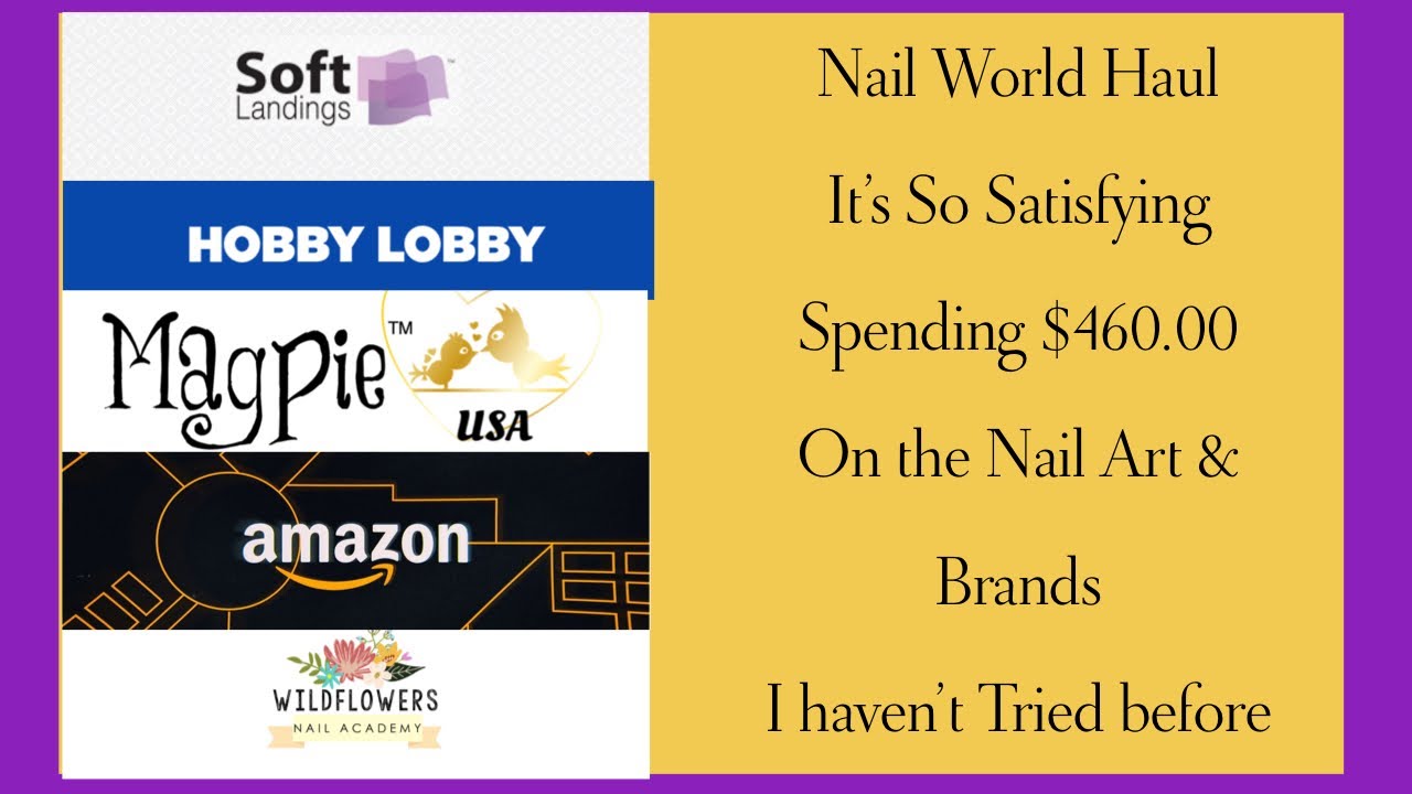 Amazon Hobby Lobby Nail Art Haul Beginner Friendly YouTube