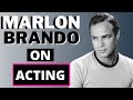 MARLON BRANDO On Acting & Representation in the Industry!