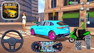 뉴욕시 게토 사고 자전거 타는 소녀 재미있는 운전 - Taxi Sim 2022 택시 시뮬레이터 안드로이드 screenshot 1