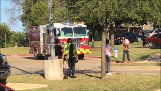 Mesquite T-1 Ladder Truck Putting Out Fire 2