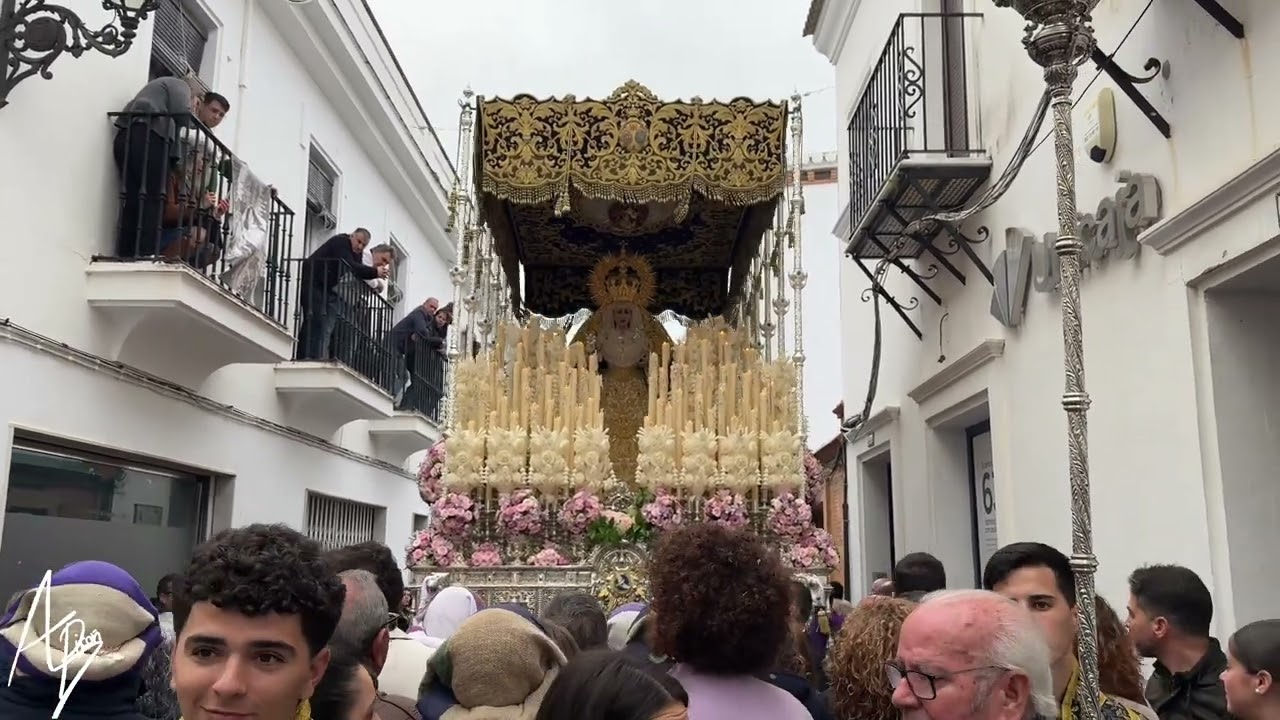 2025 | La Virgen de los Dolores por la Calle Rascón y Plaza del Márques | Madrugá de Moguer. 4K.