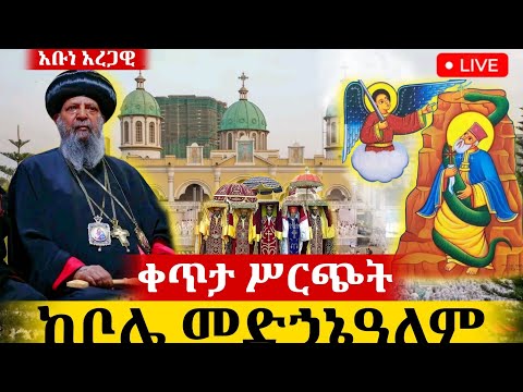 Live ቀጥታ ከቦሌ መድኃኔዓለም ካቴድራል ንግስ አቡነ አረጋዊ 