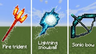 5 Insane Command Block Weapons for Minecraft Java/Bedrock 