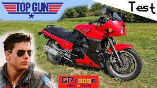 'Test' La moto de Tom Cruise dans TOP GUN  'Kawasaki GPZ 900 R de 1985'