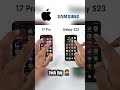 iPhone 17 Pro vs Samsung Galaxy S23🔥Speed Test Comparison:🥀🔥👨💻