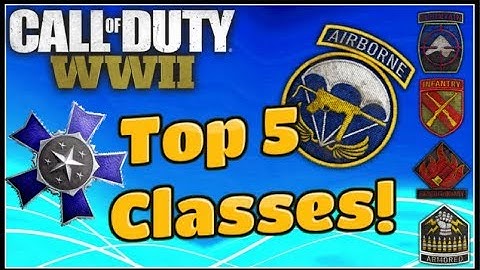 TOP 5 BEST CLASS SETUPS COD WW2! BEST DIVISION CLASS SETUPS in COD WW2 (Cod WW2 BEST CLASSES)