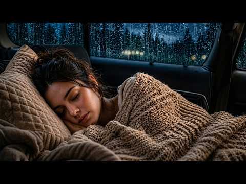 Instant Sleep for Tired Minds Tonight | Heavy Rain & Thunder on a Car Roof for Deep Sleep⁠