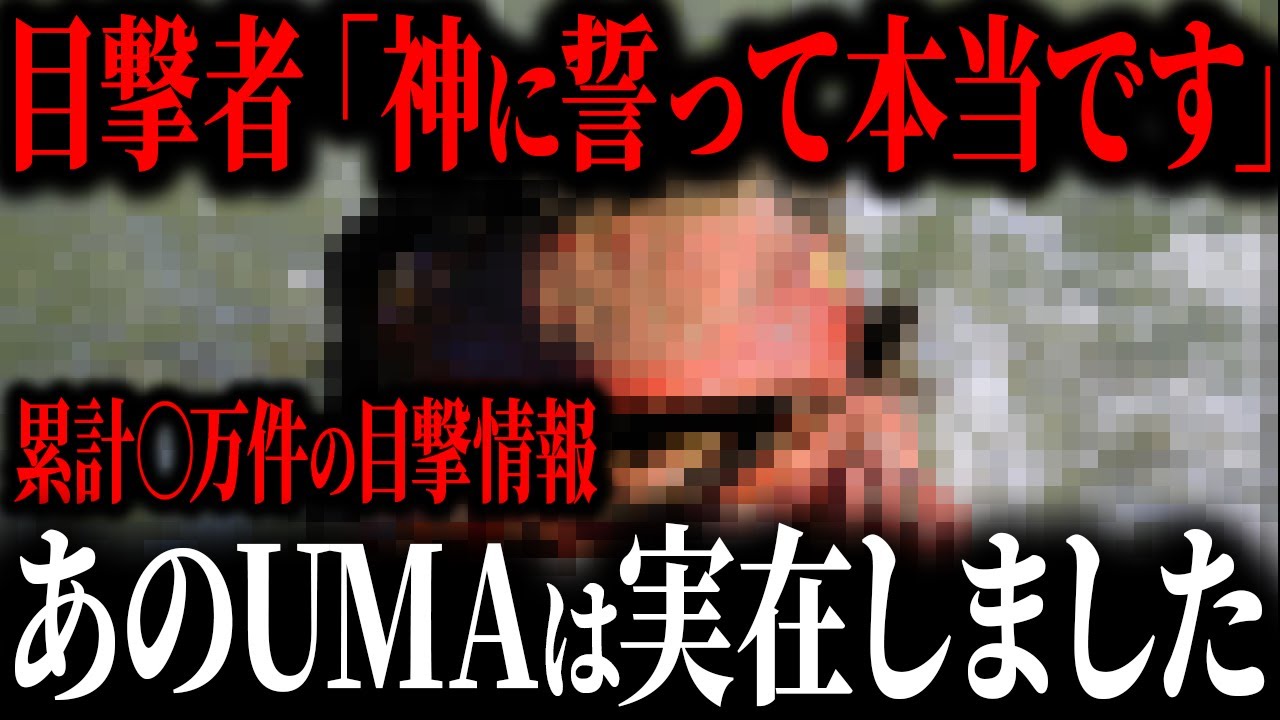 「なんで本当にいるの...」目撃者がトラウマになる未確認生物の存在がついに判明しました【ゆっくり解説】